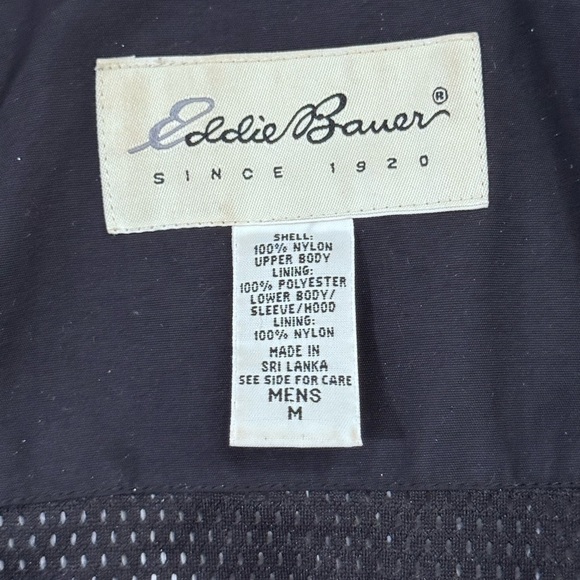 Vintage 90’s Eddie Bauer Black Nylon Jacket - Picture 3 of 7